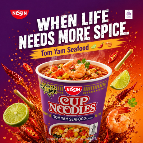 Nissin Tom Yam Seafood Flavour Instant Cup Noodles - 69g