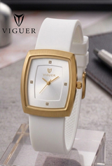 ساعة يد نسائية تناظرية مقاومة للماء من VIGUER - V1335L