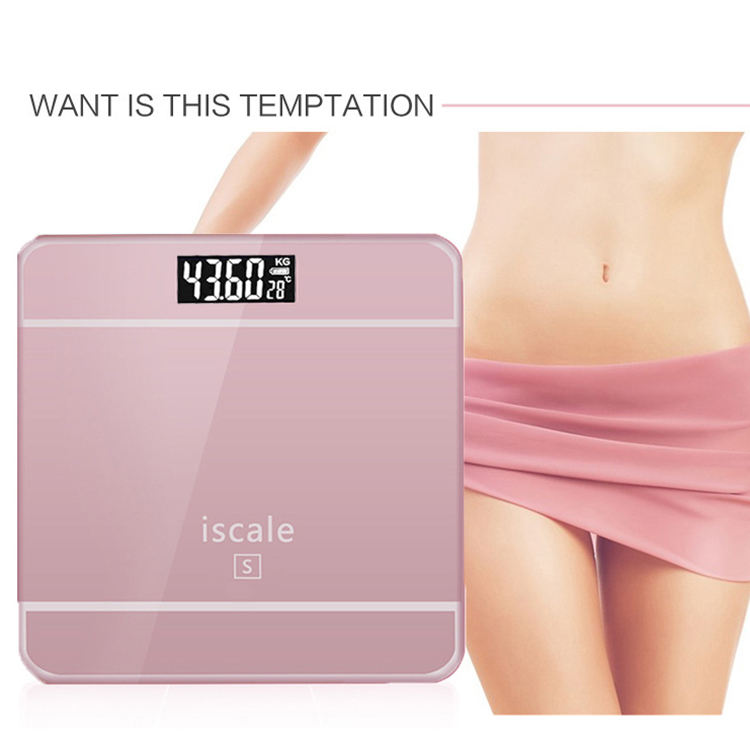 iscale LCD Display Electronic Bathroom Scale