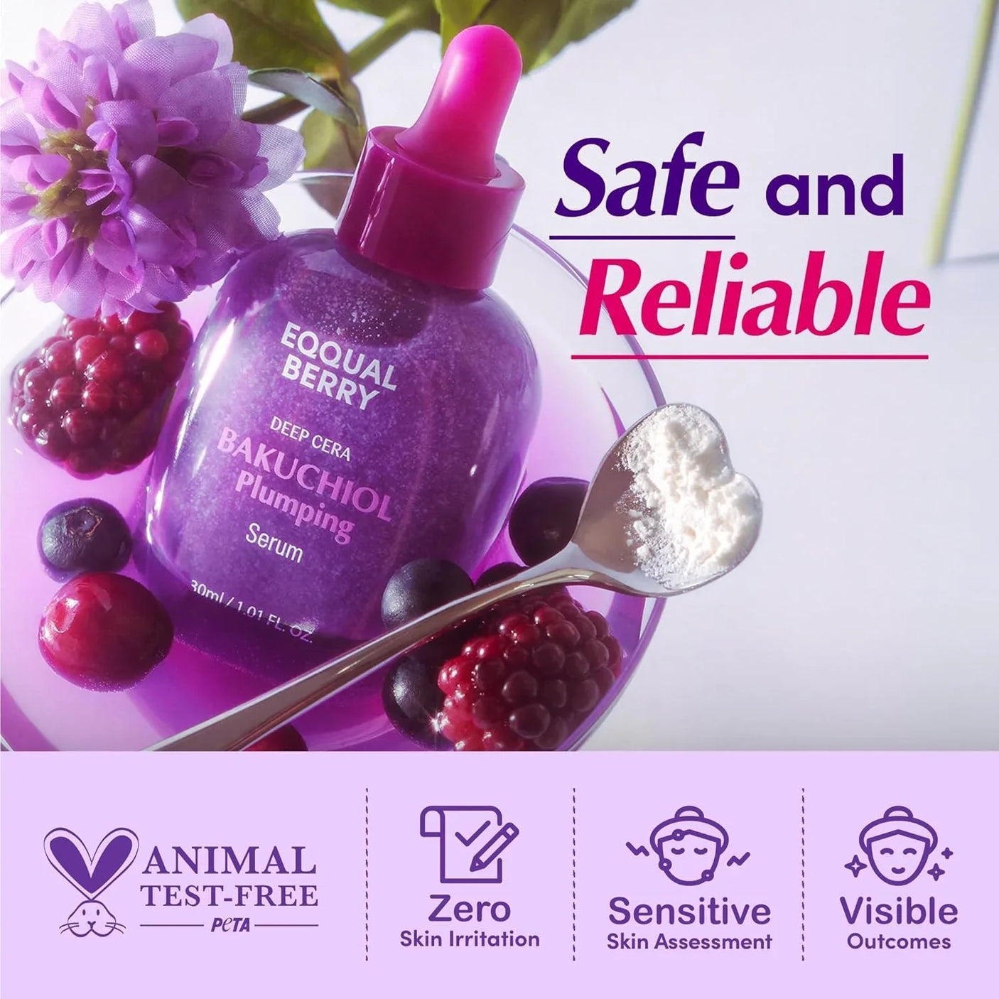 Eqqualberry Deep Cera Bakuchiol Plumping Serum - 30ml