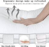 High Quality Solid White Bed Pillow - 1 Pcs