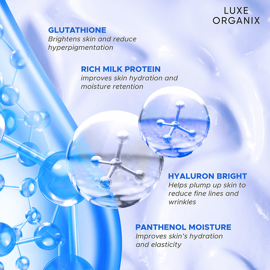 Luxe Organix Milk + Gluta Gentle Bright Serum Lotion - 350ml