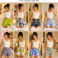 Women's Unique Pattern Comfy Sweat Shorts #M8046