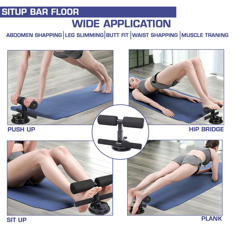 Portable Fitness Sit-Up & Push Up Bar with Suction WTD-1002