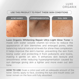 Luxe Organix Brightening Repair Ultra Light Glow Toner - 150ml