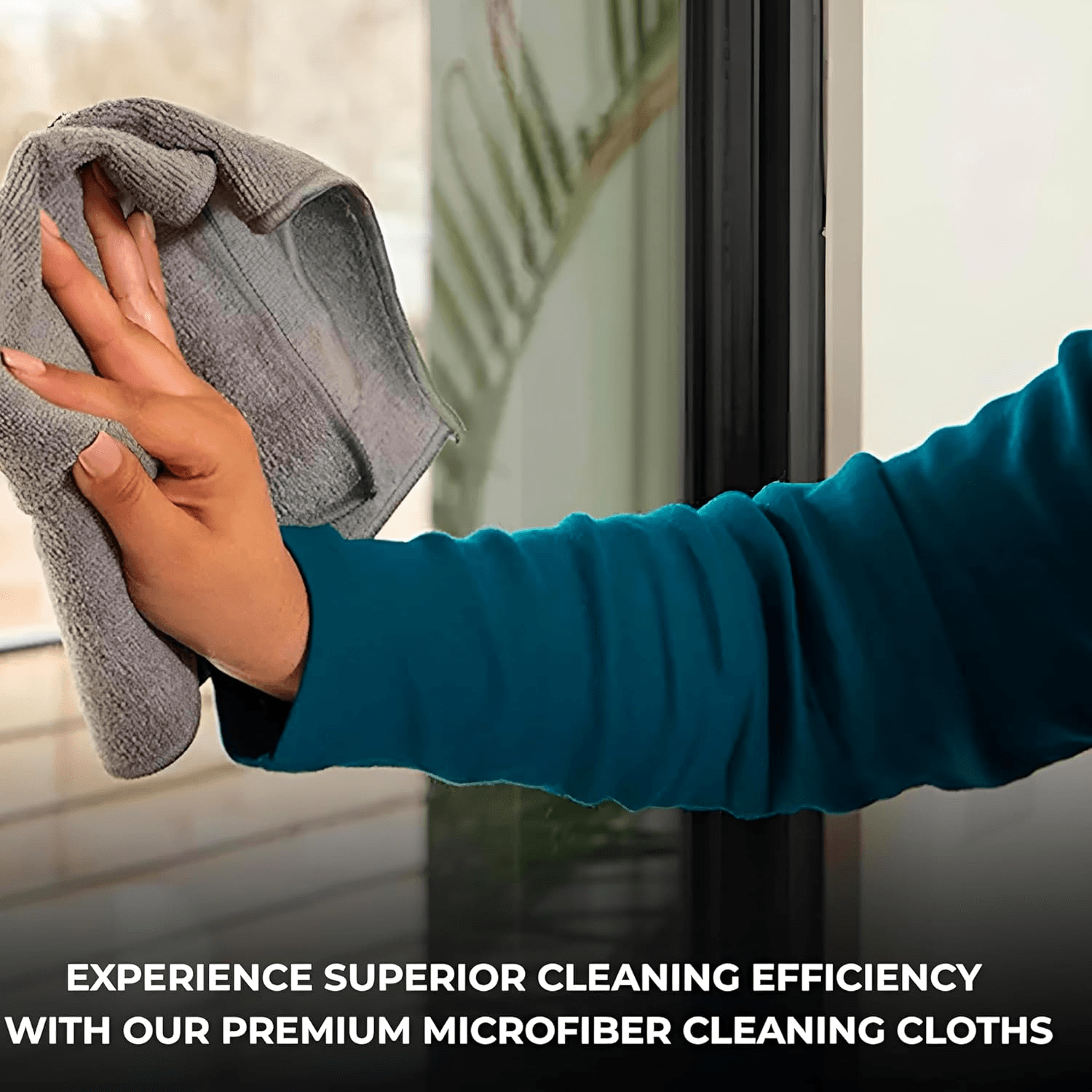 Premium Microfiber Reusable Cleaning Cloth - 1 Pcs