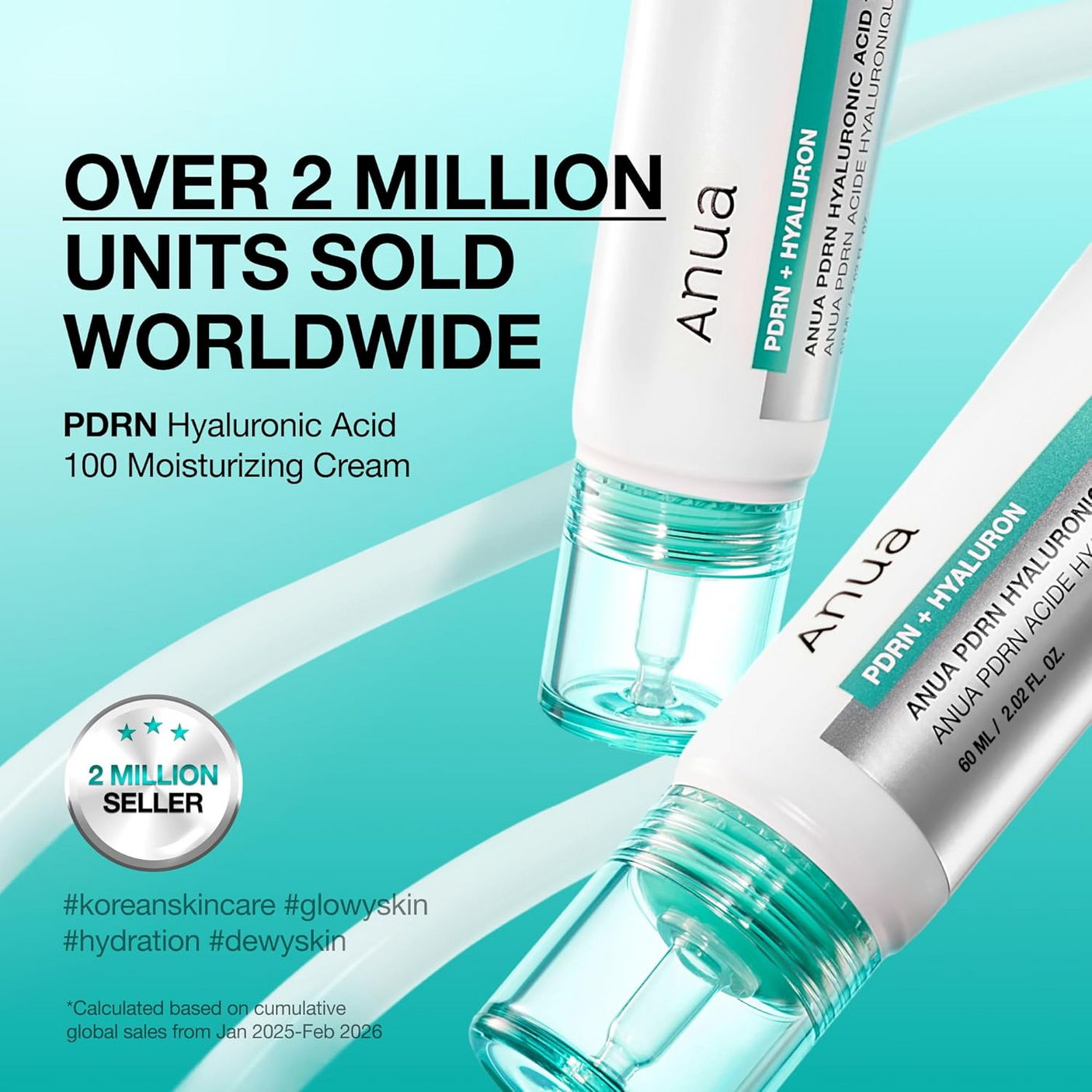 Anua PDRN Hyaluronic Acid 100 Moisturizing Cream - 60ml
