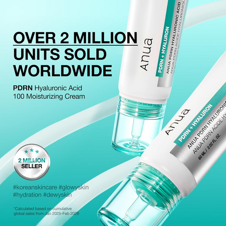 Anua PDRN Hyaluronic Acid 100 Moisturizing Cream - 60ml