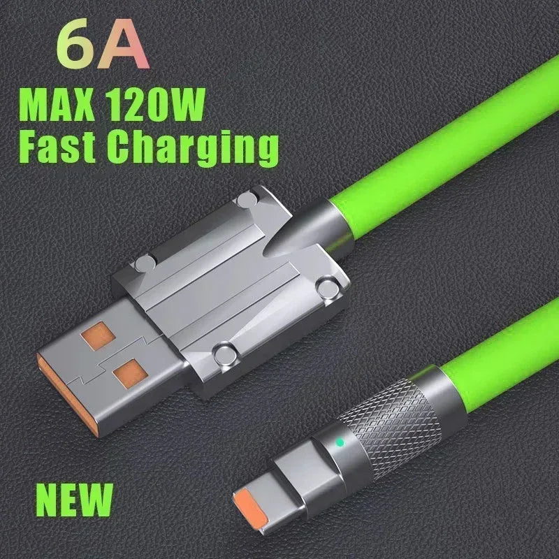 Zinc Alloy 120W Super Fast Charging Data Cable S218-1