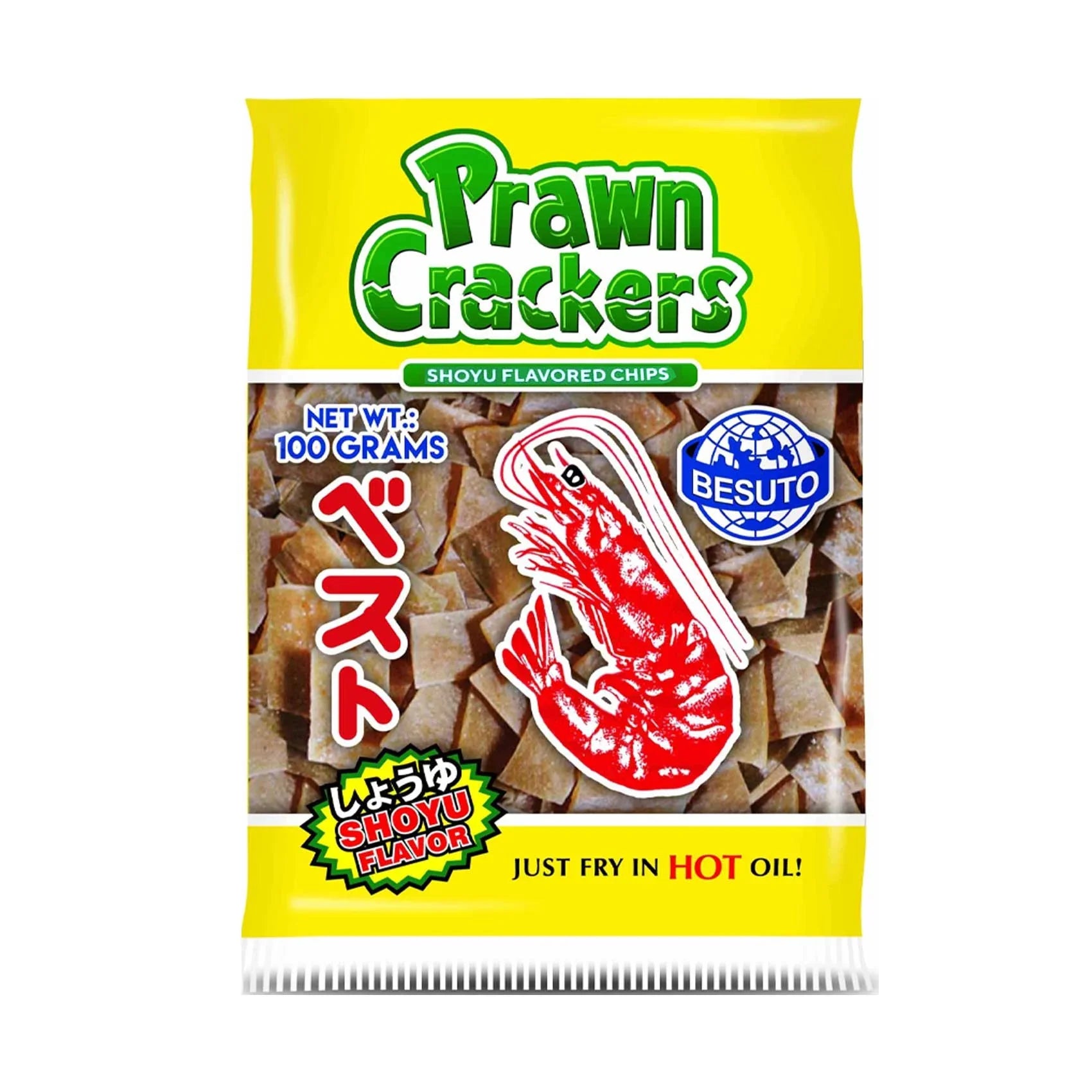 Besuto Prawn Crackers Shoyu Flavor Uncooked - 100g
