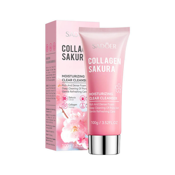 Sadoer Collagen Sakura Moisturizing Clear Cleanser - 100g