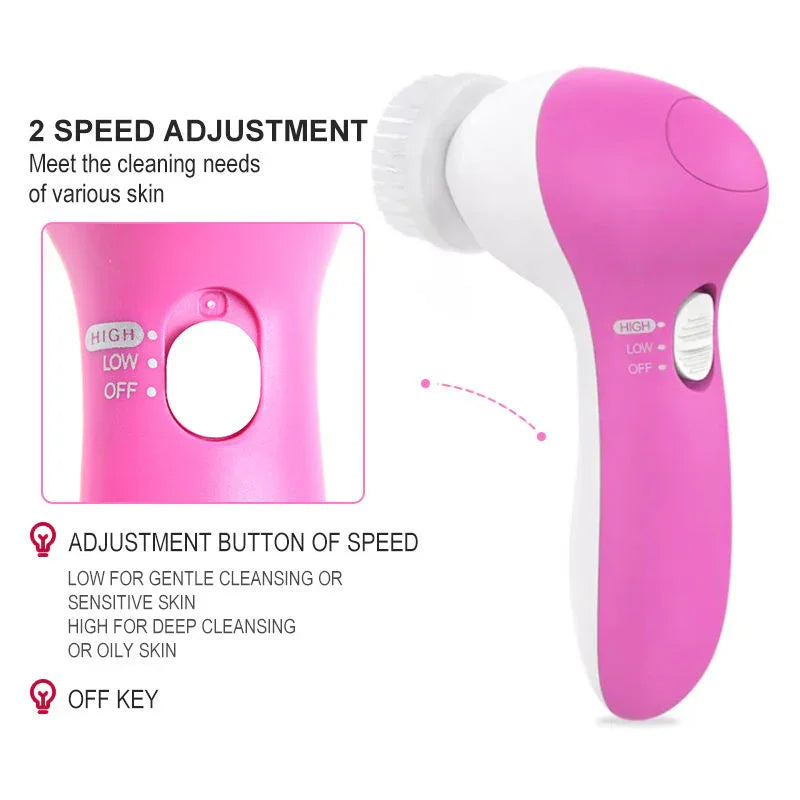 Portable 5 In 1 Beauty Care Face Massager AE-8782