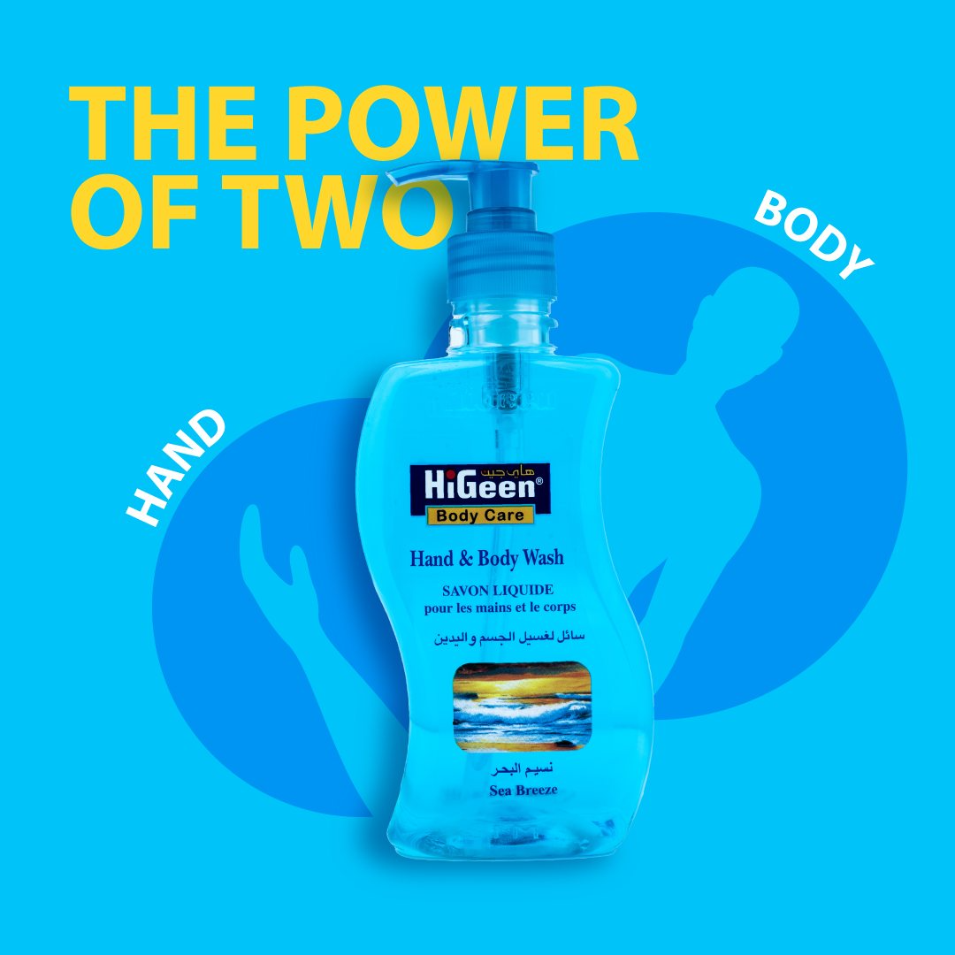HiGeen Antiseptic Sea Breeze Hand & Body Wash - 500ml
