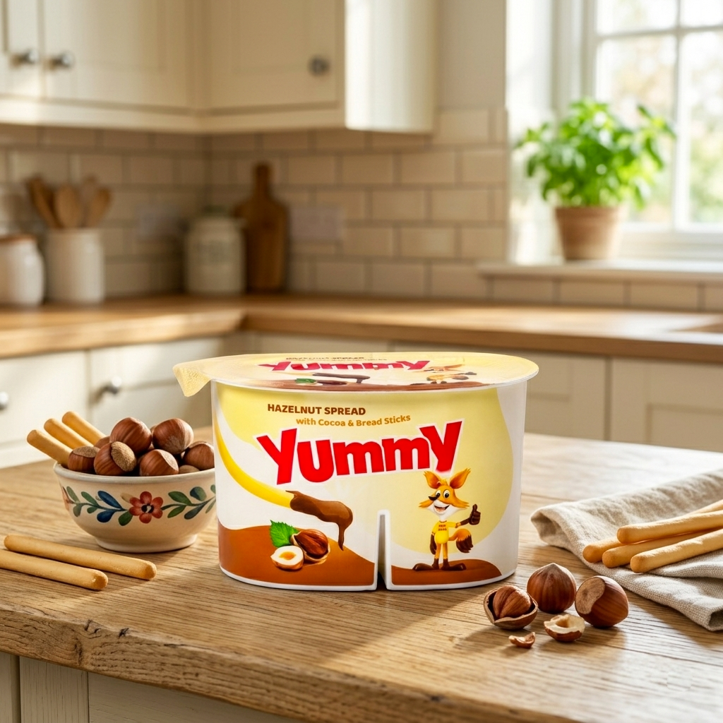 Yummy Hazelnut Spread With Cocoa & Bread Sticks - 32g