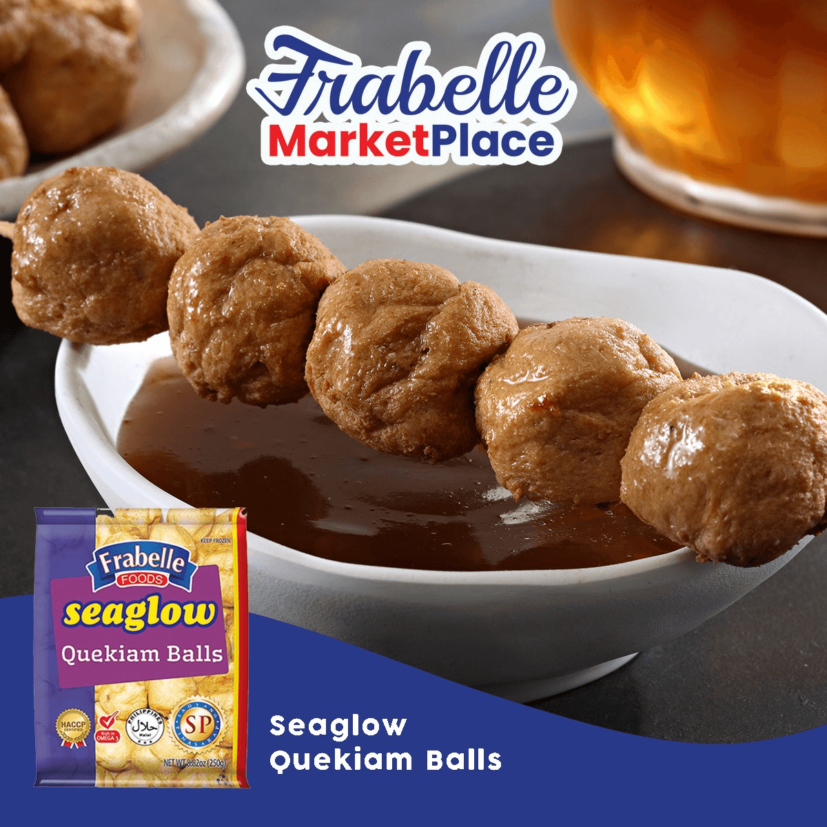 Frabelle Foods Seaglow Quekiam Balls - 250g (Frozen)