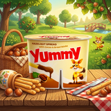 Yummy Hazelnut Spread With Cocoa & Bread Sticks - 32g
