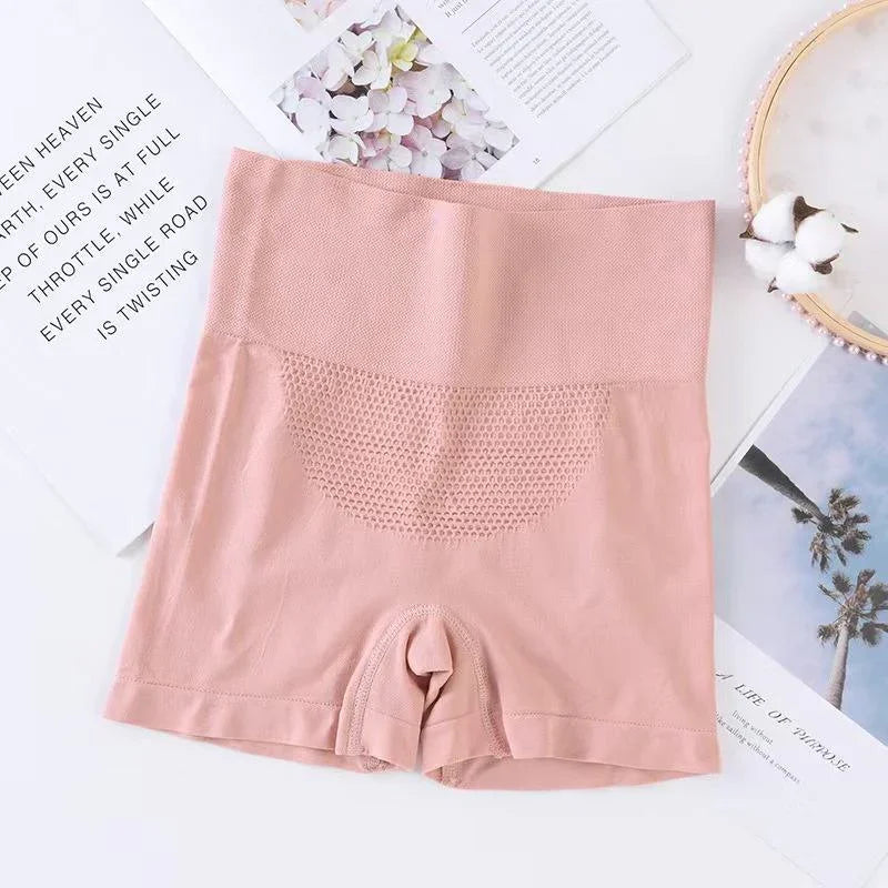 High Waisted Solid Waist Shapewear Underwear - 693#