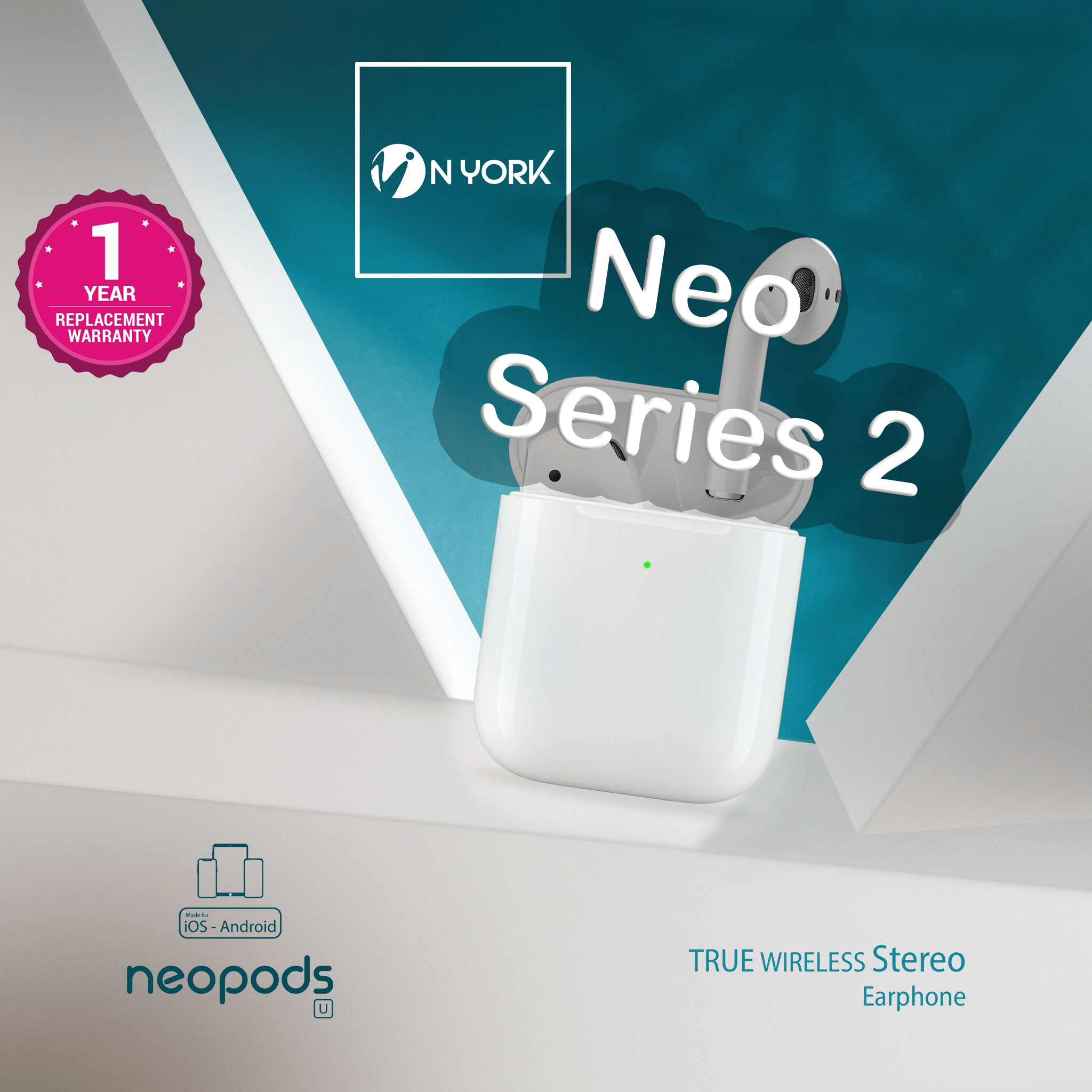 N York True Wireless Stereo Earbuds Neo Series 2 - BE700