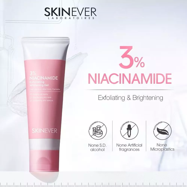 Skinever 3% Niacinamide Exfoliating Gel - 55ml