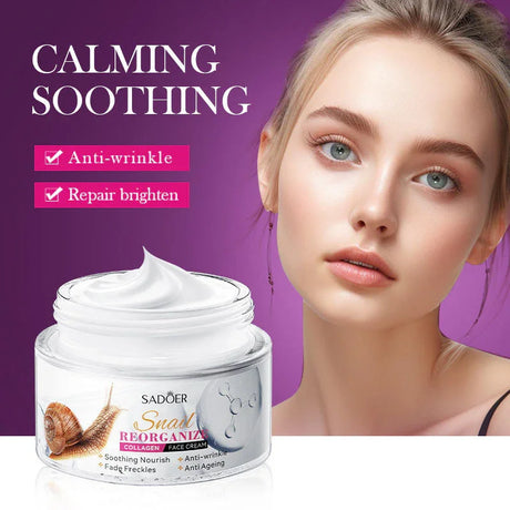 Sadoer Snail Reorganize Collagen Face Cream - 50g