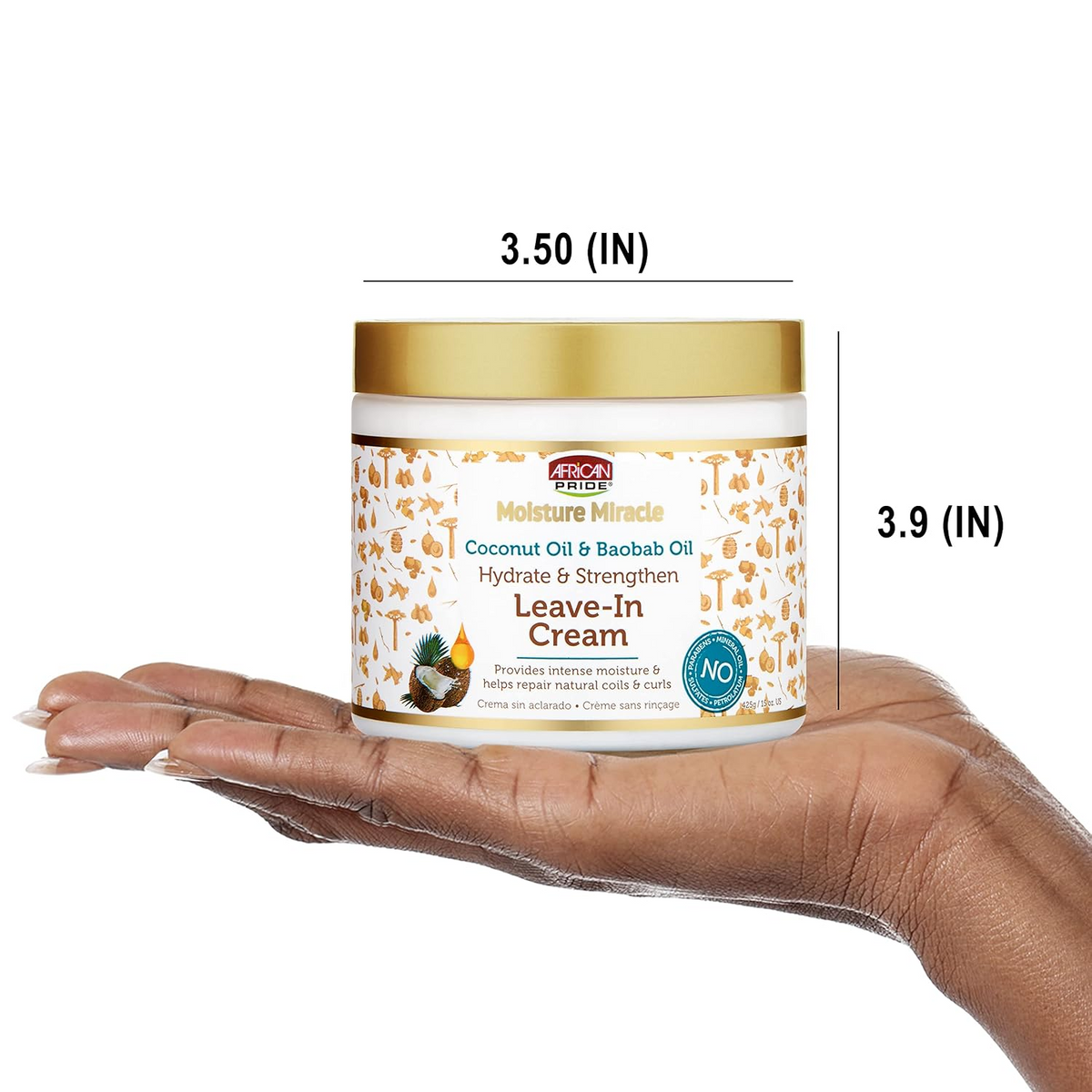 African Pride Coconut & Baobab Oil Leave-In Hair Cream - 425g