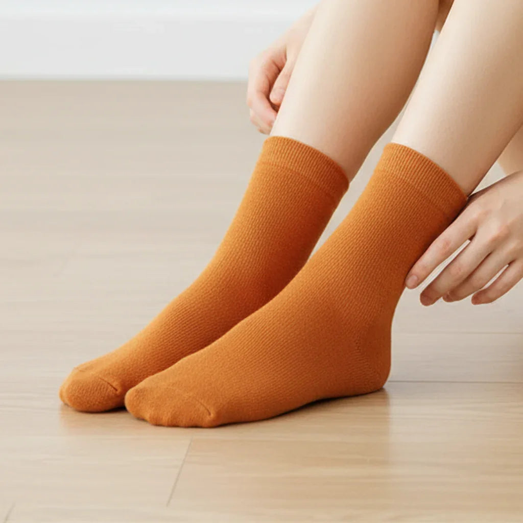 Comfortable Daily Basics Crew Socks - 3 Pairs (SR-4)