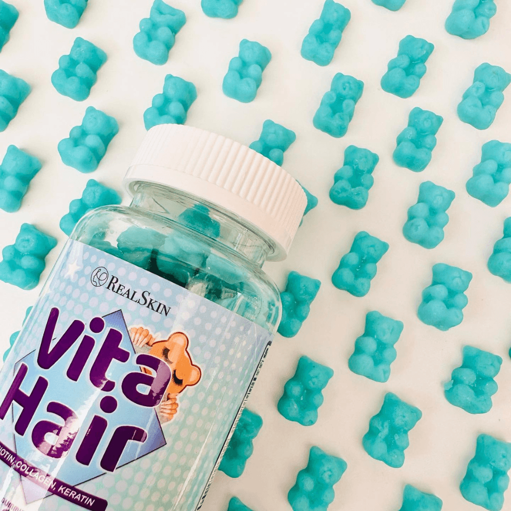 Real Skin Vita Hair Gummies For Hair Nail & Skin