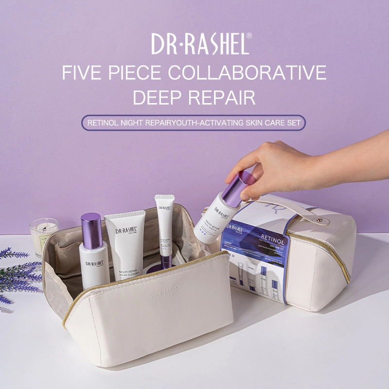 Dr.Rashel Retinol Night Repair Youth-Activating Skin Care Set with Bag