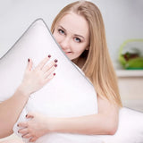 High Quality Solid White Bed Pillow - 1 Pcs