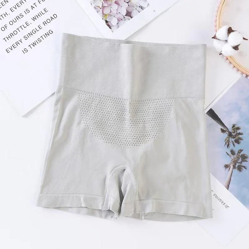 High Waisted Solid Waist Shapewear Underwear - 693#