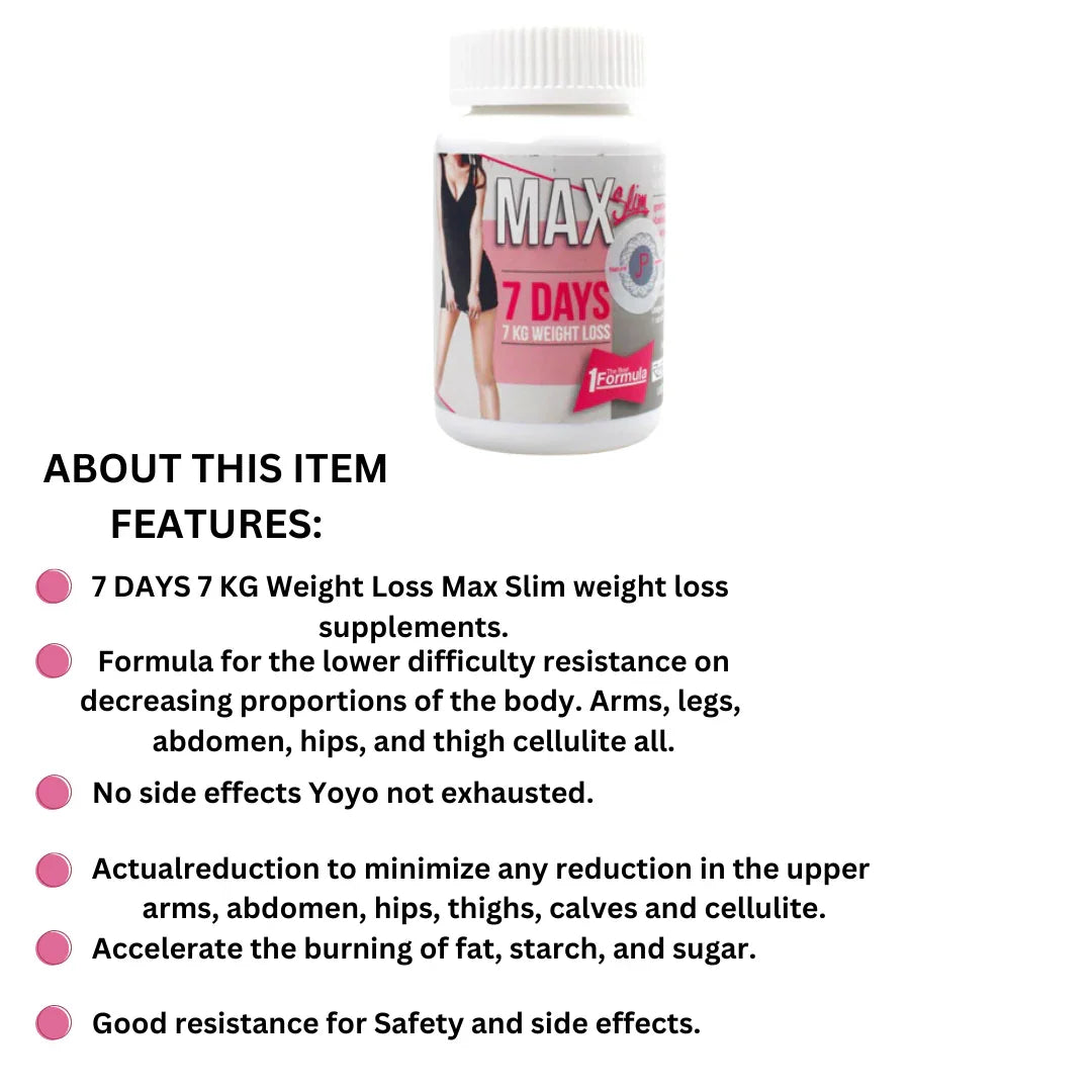 Max Slim 7 Days Dietary Supple