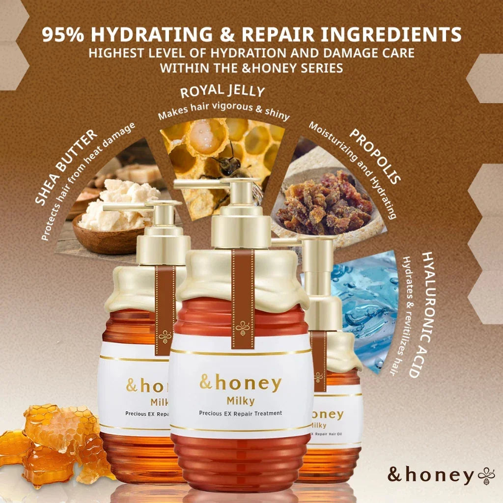 ViCREA & Honey Milky Precious EX Repair Treatment - 500g (Japan)