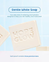 Luna Aura Hope Glow Gentle White Soap - 50g x 3 Bars