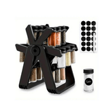 Convenient 18 Jar Rotating Spice Rack Organizer