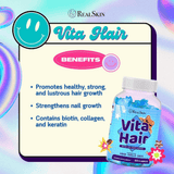Real Skin Vita Hair Gummies For Hair Nail & Skin