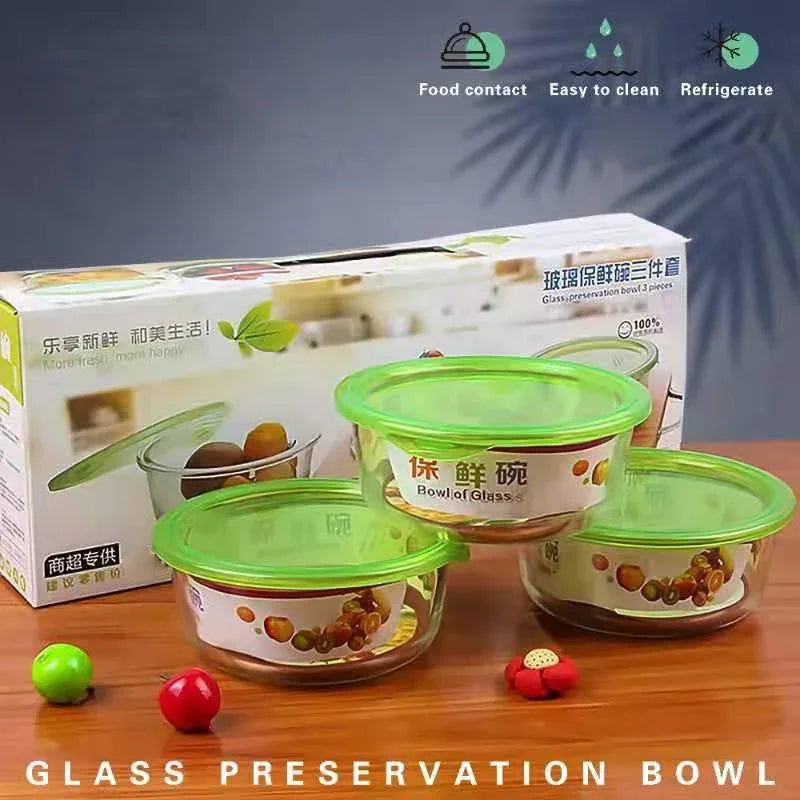 Glass Preservation Storage Box 3 Pcs