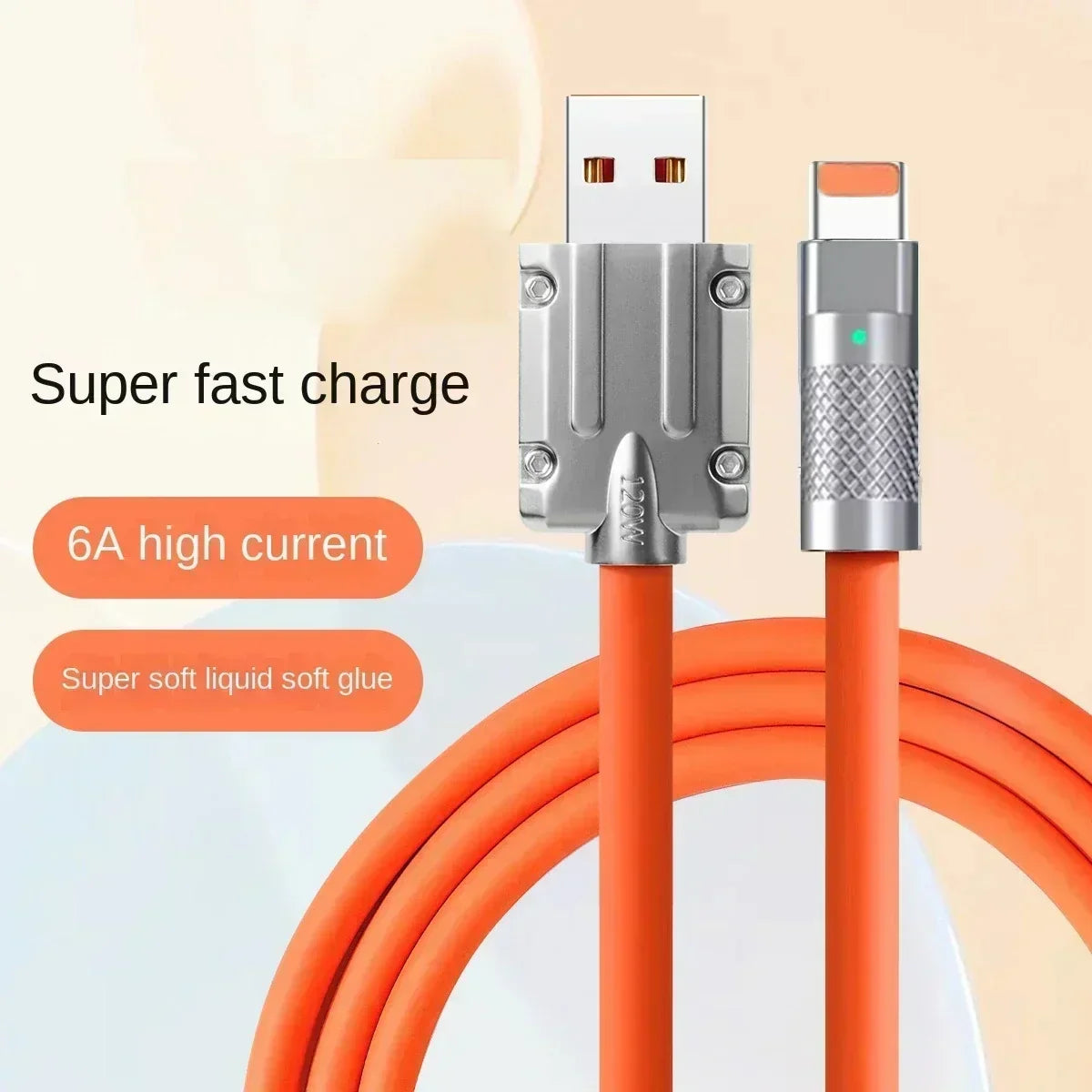Zinc Alloy 120W Super Fast Charging Data Cable S218-1