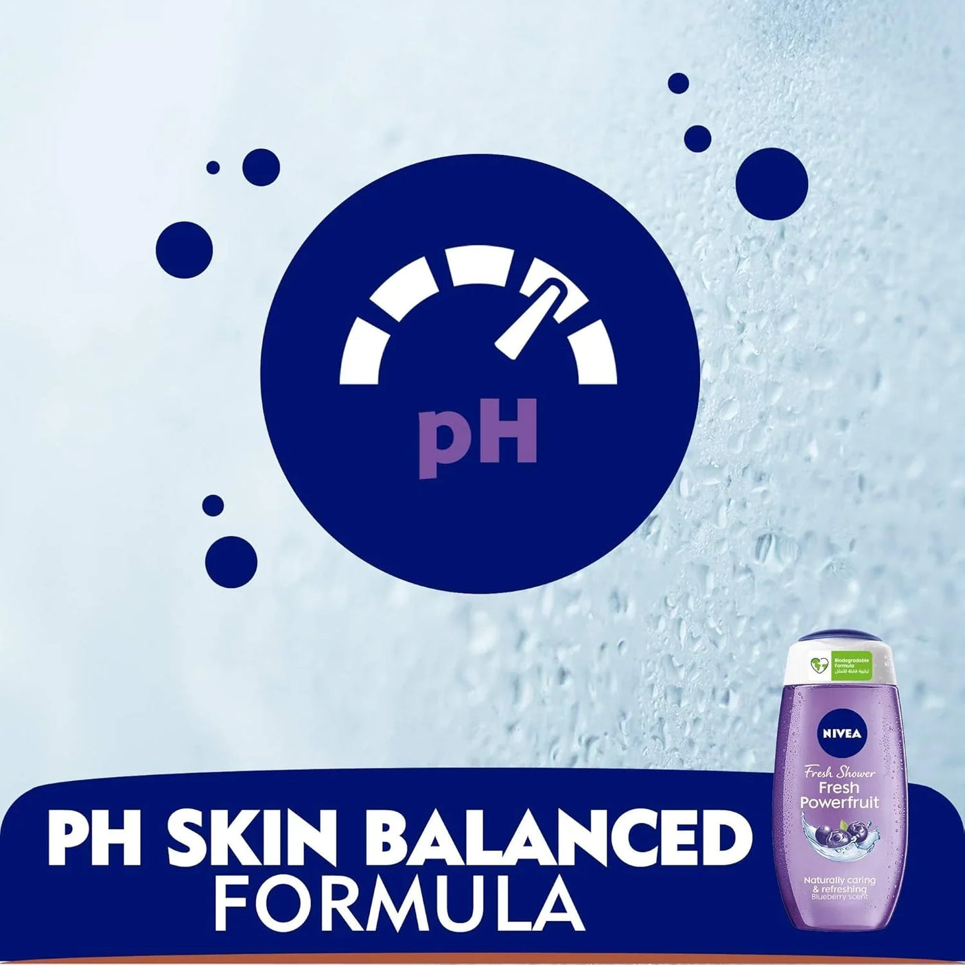 Nivea Fresh Shower Gel Powerfruit Wild Berry Scent - 250ml