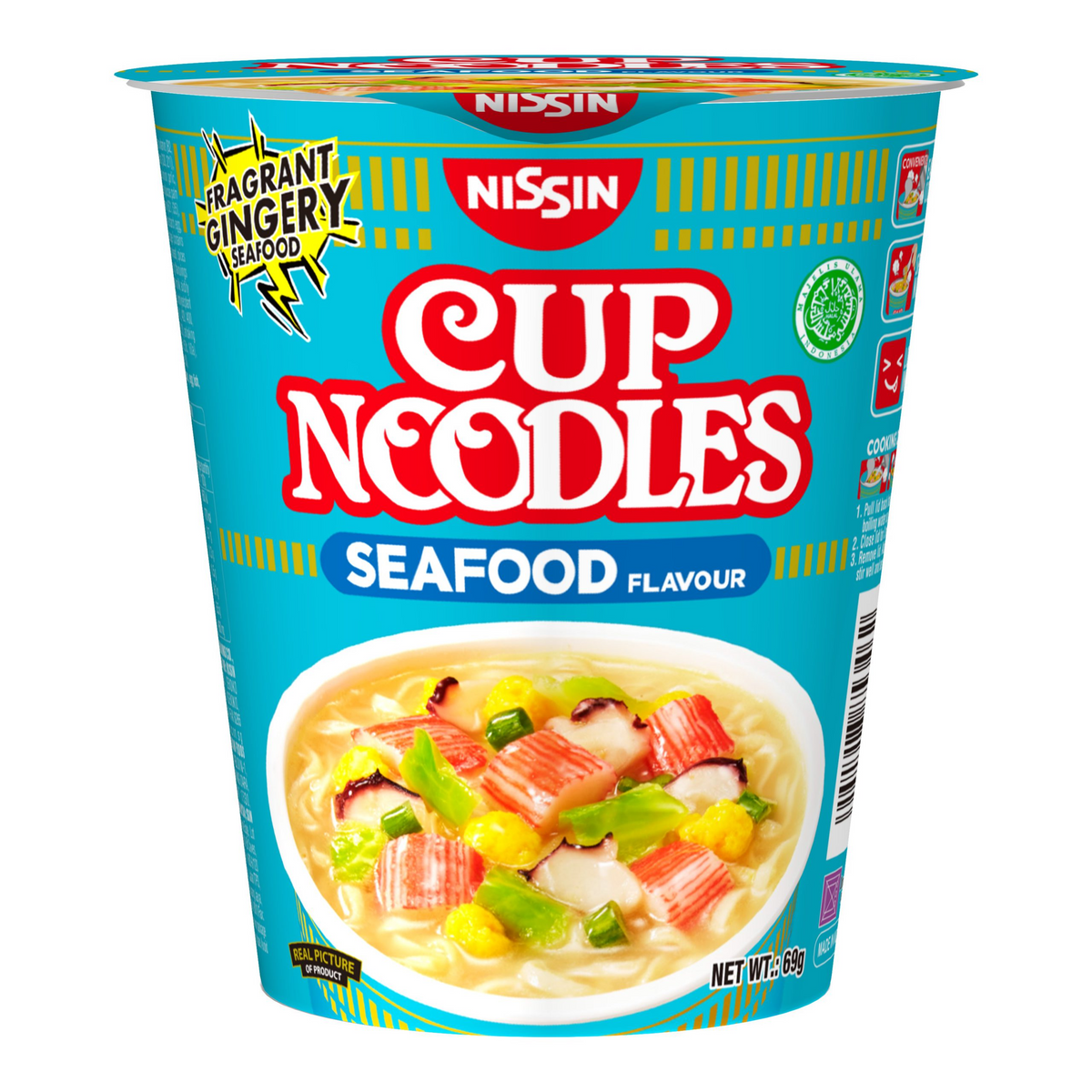 Nissin Seafood Flavour Cup Noodles - 69g