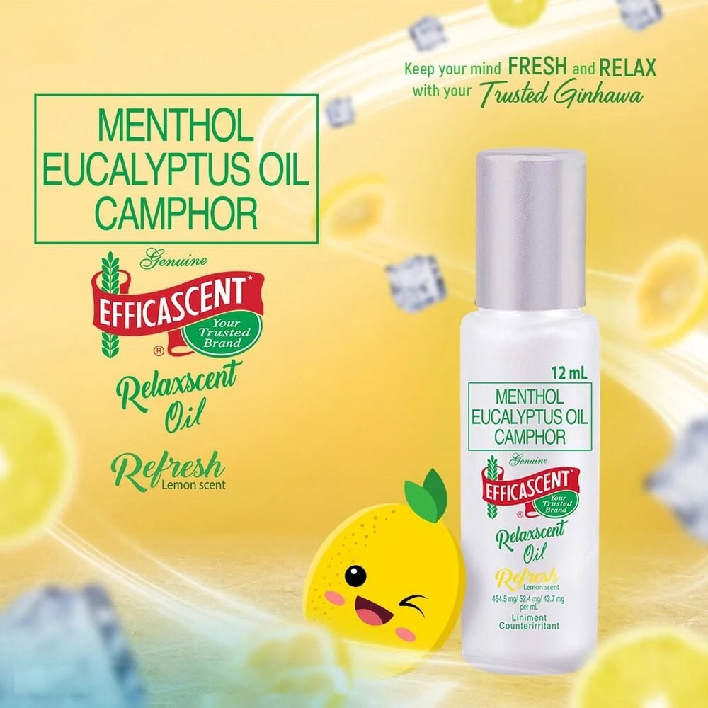 Efficascent Refresh Lemon Scents Relaxscent Oil - 12ml