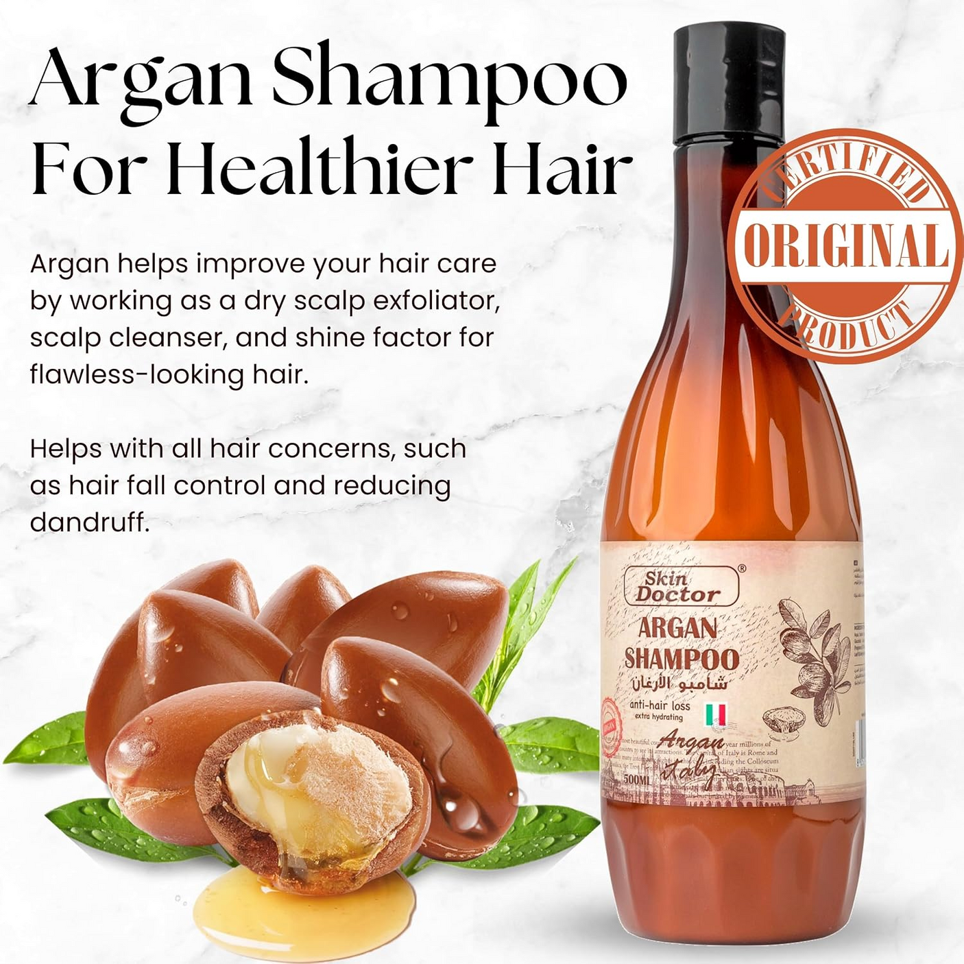 Skin Doctor Argan Oil Anti-Hair Loss Shampoo - 500ml