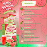 Hello Bloom Glow Watermelon Juice Drink - 10s × 18g (180g)