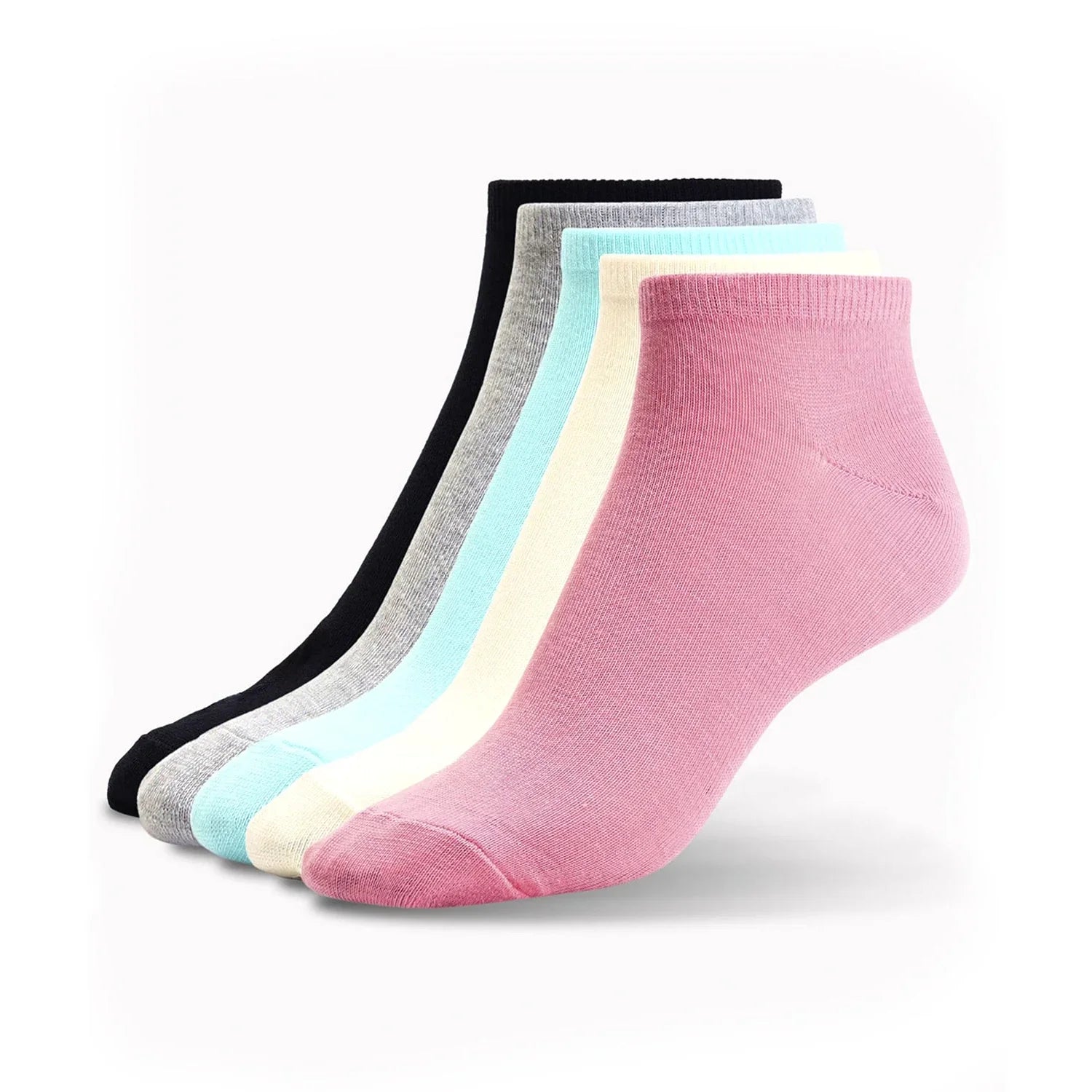 Soft Casual Ankle Socks - 3 Pairs D-161-M