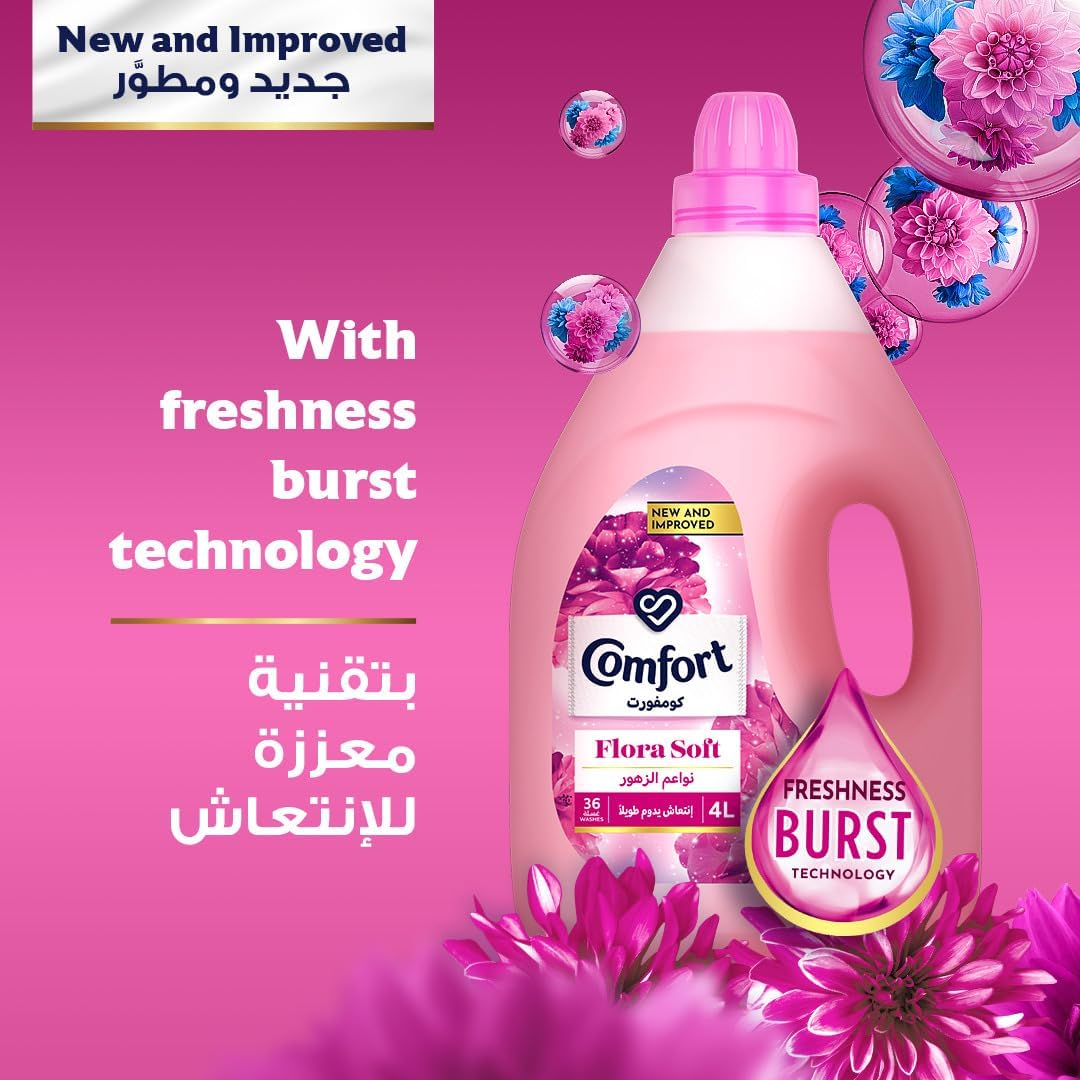 Comfort Fabric Softener Flora Soft - 4L