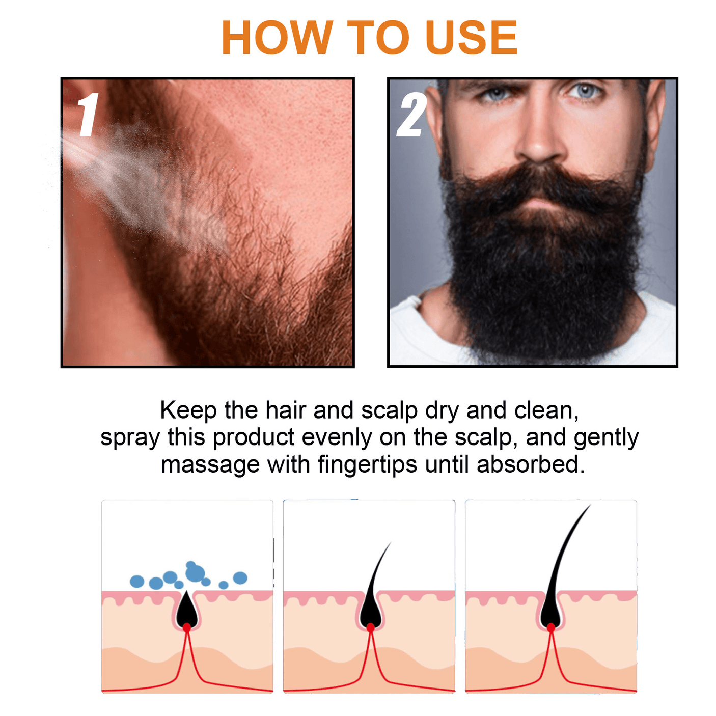 Jaysuing Hair & Beard Growth Spray - 100ml