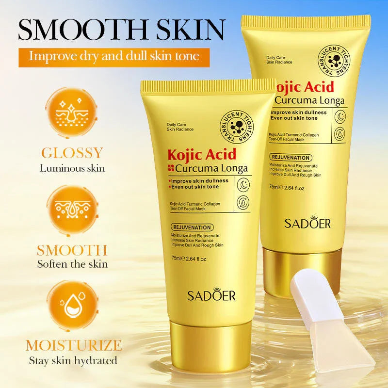 Sadoer Kojic Acid Turmeric Collagen Peel-Off Facial Mask - 75ml