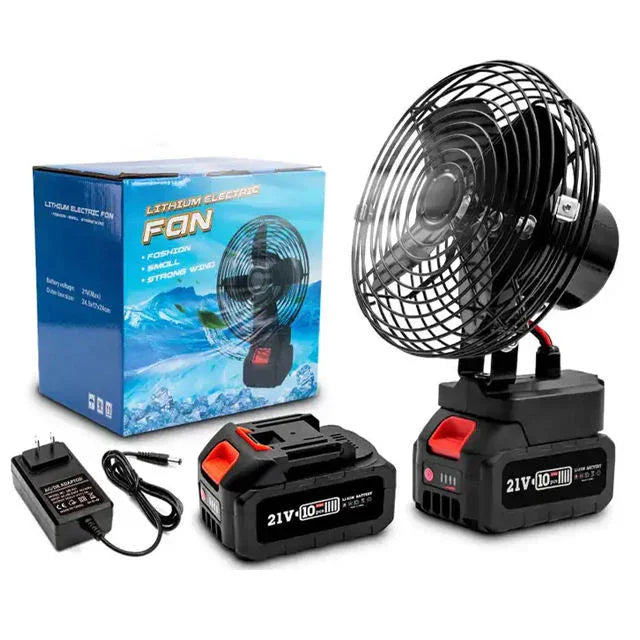 Portable Rechargeable Lithium Electric Fan Iron Body