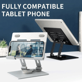 Metal Adjustable Tablet Holder With 360 Rotatable Black - A812