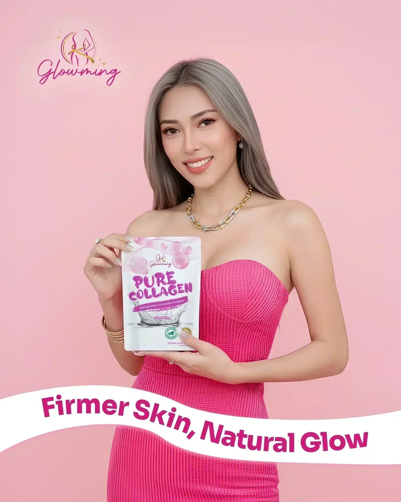 Glowming Unflavored Pure Collagen Powder - 150g
