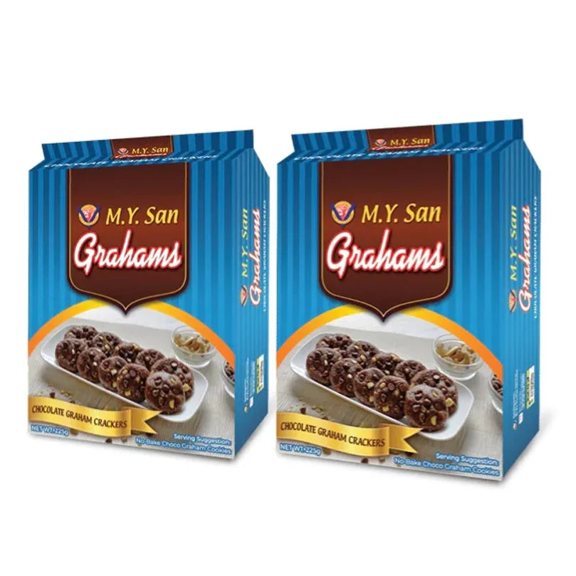 M.Y. San Grahams Chocolate Graham Crackers 225g × 2 Pcs (Offer)